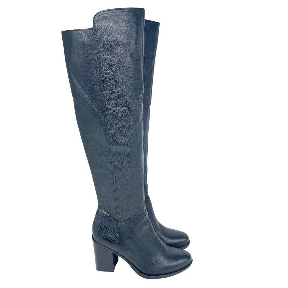 Naturalizer Kyrie Botas Anchas de Pantorrilla Resistentes al Agua Sobre la Rodilla Negras Talla 6 Foto 4 de 4