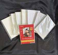 Lot of 200+ Photo Paper 4" x 6" NEW Unbranded 7 Sealed Packs w/ Bonus Canon Pack