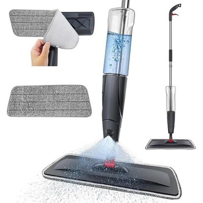 Spray Mops zur Bodenreinigung mit 5 waschbaren Pads Nass Trocken Mikrofaser Mopp
