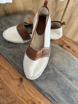    Massimo Dutti Espadrilles Damen   Canvas & Leder   elegant & leicht Gr. 38