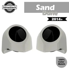 6.5 inches Speaker Pods SAND DUNE Fits Advanblack & Harley King Tour Pack