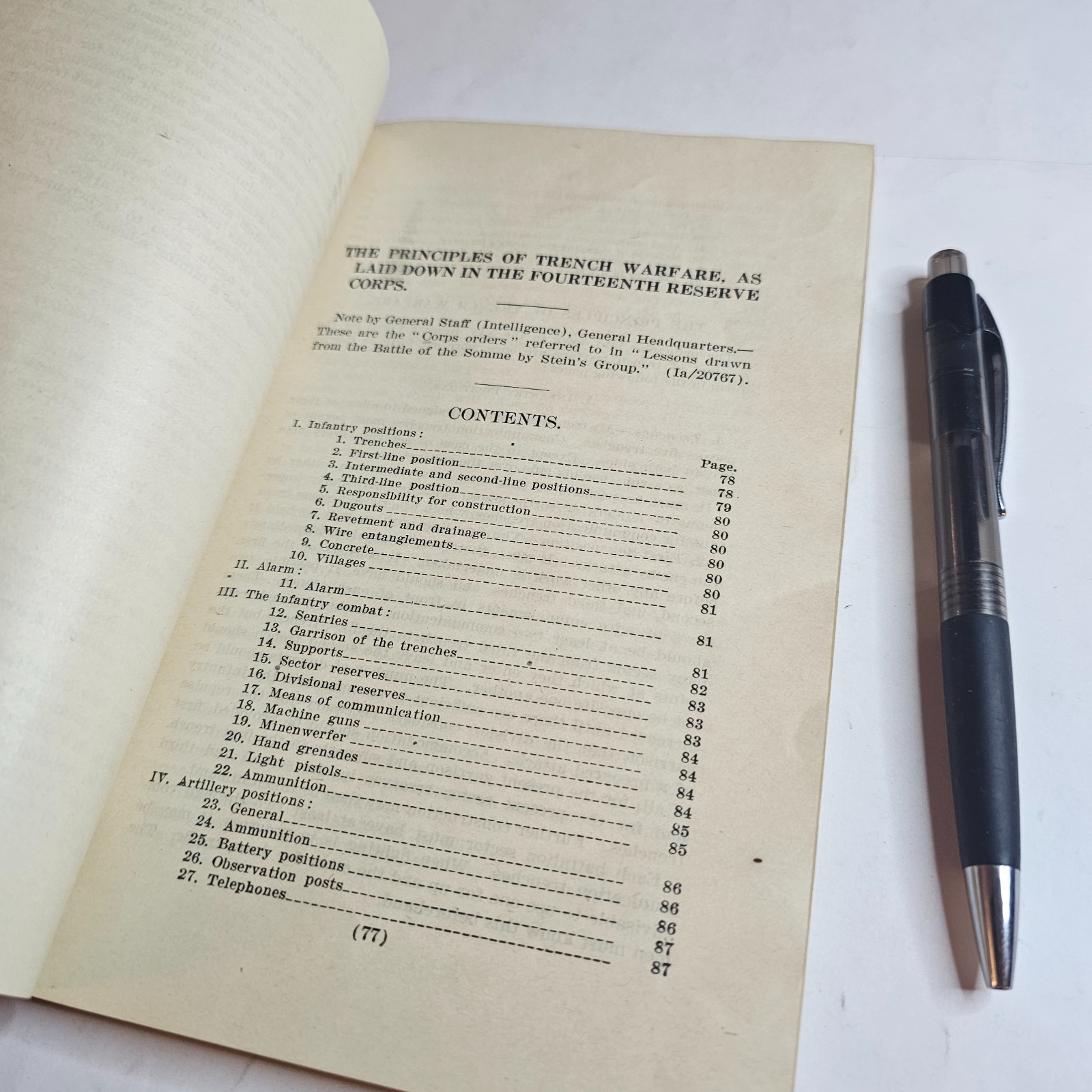 1917 NOTES ON RECENT OPERATIONS NO. 3 BOOK TRENCH WARFARE ARMY WWI WW1 WORLD WAR