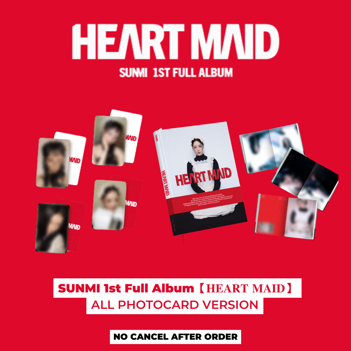 Heart Burn sunmi トレカ SUNMI 1ST FULL ALBUM CYNICAL HEART MAID PHOTOBOOK POB PHOTOCARD