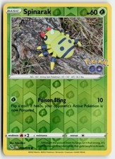 SPINARAK (PEELABLE DITTO) 006/078 COMMON POKEMON GO POKEMON REVERSE HOLO LP