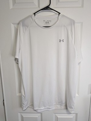 Under Armour ''The Tech Tee'' Men's Extra Large White Short Sleeve Stretch Casual
