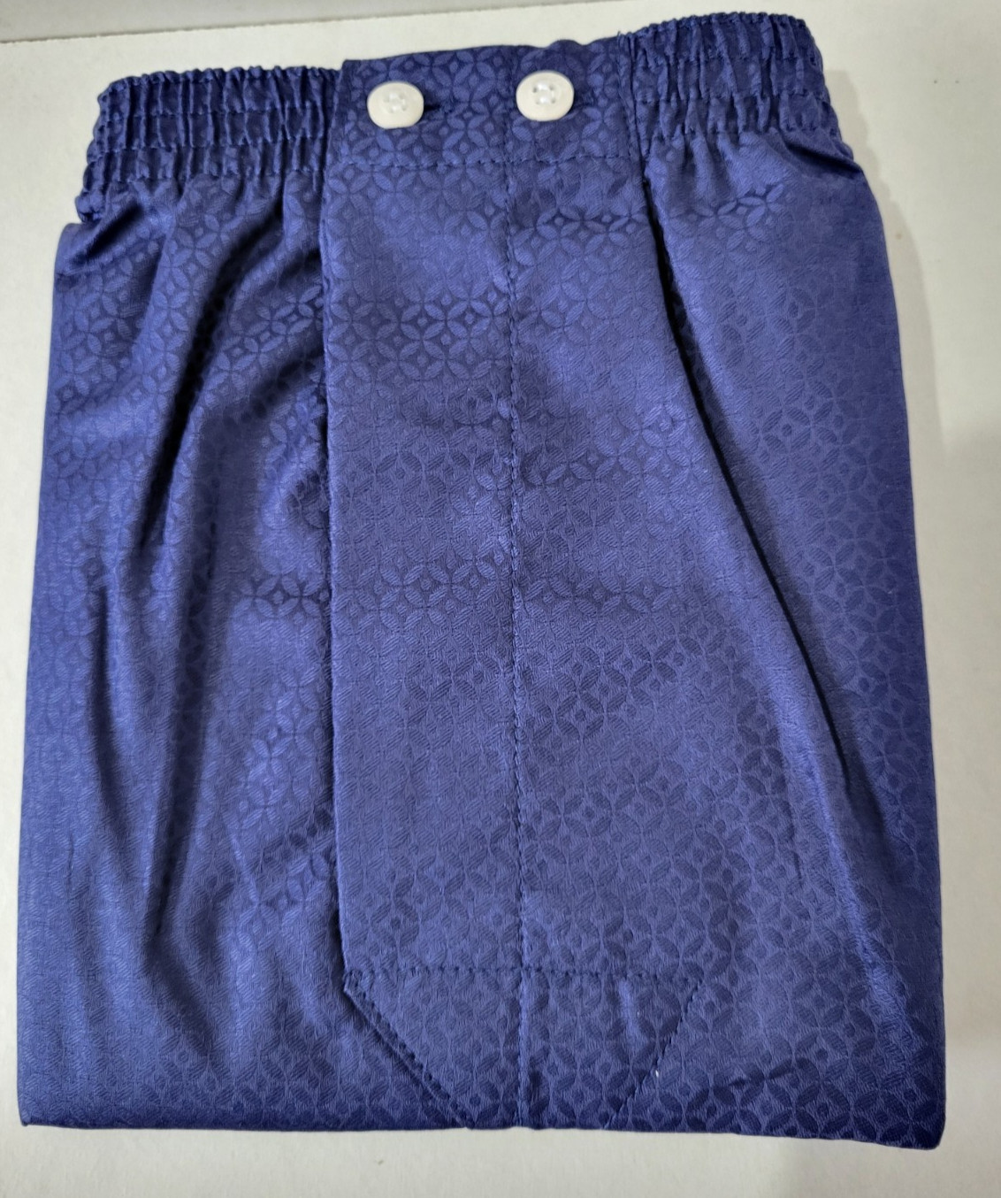 DEREK ROSE MEN'S CLASSIC FIT Woven BOXER Shorts Cotton Medium Blue Rosette