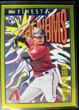GABRIEL MORENO 2023 Topps Finest Flashbacks #172 RC Phenoms GOLD Border RARE