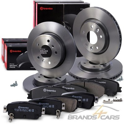 BREMBO BREMSSCHEIBEN +BELÄGE VORNE+HINTEN FÜR NISSAN QASHQAI 2 RENAULT KADJAR