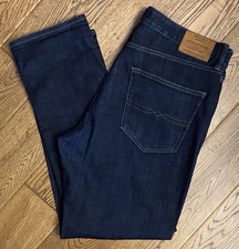 LUCKY BRAND 410 Athletic Slim Jeans 36 x 30 Dark Wash Zip Fly Stretch Men