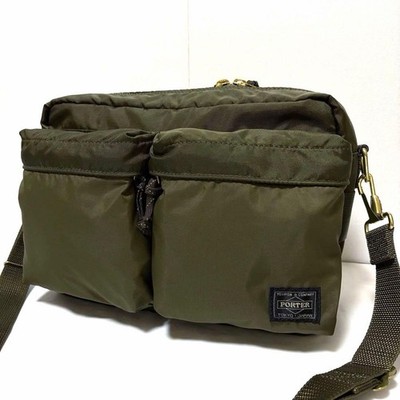 Porter Force Shoulder Bag S Olive Green Used | eBay