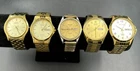 Seiko & Citizen Lot Of 5 Mens Vintage Quartz Watches, Analog, Day Date + More