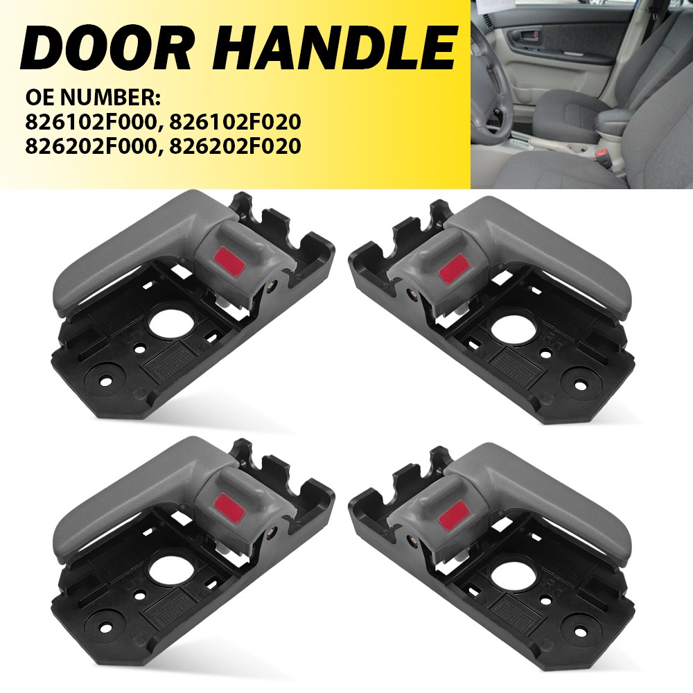 4X For 04-09 Kia Spectra 05-09 Spectra5 Door Handles Interior Right Left Gray EK
