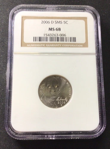 2006 D Jefferson Nickel! NGC MS 68 SMS! ENN Coins