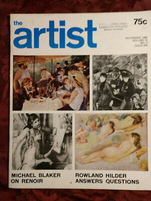The ARTIST November 1966 Krome Barratt Michael Blaker Erik Smith Auguste Renoir 