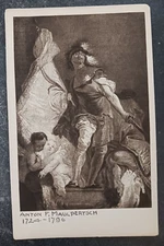 vtg art postcard Anton Maulpertsch Der Hl Florian Barockmuseum Vienna Austria