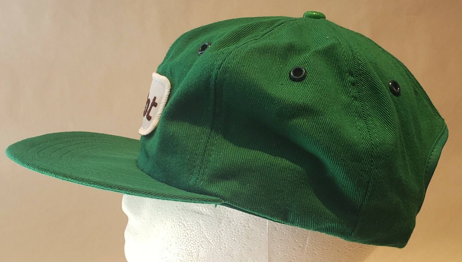Vintage Green Simplot Patch Size-A-Just Snapback … - image 2