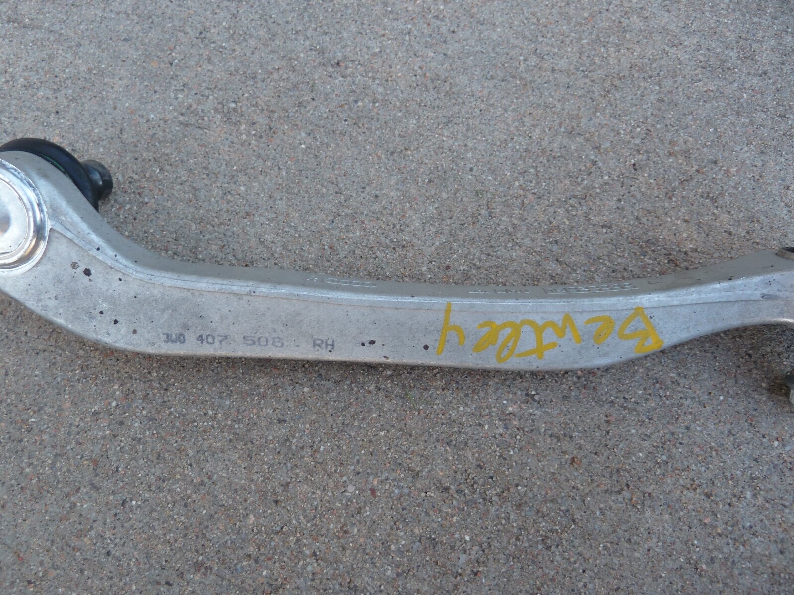 2012-17 Bentley GT GTC Upper Control Arm Right Front forward PASSENGERS OEM