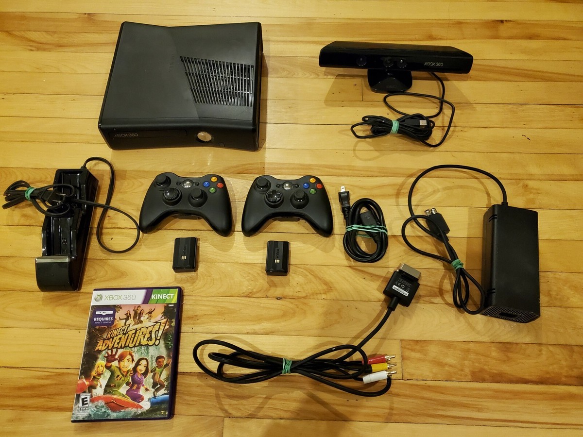 Microsoft Xbox 360 S Slim Console Model 1439 Bundle Tested Works