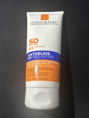 La Roche Lou SPF 50 Anthelios UV Pro-Sport  Sunscreen 6.7 fl oz Exp.11/27