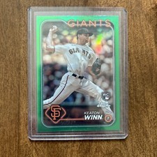 2024 Topps Chrome Keaton Winn Green Refractor /99 Rookie RC Giants