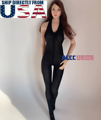 1/6 Sexy Halter Jumpsuit Bodysuit For 12'' PHICEN JIAOU Hot Toys Female Figure