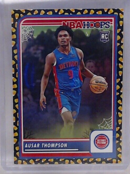 2023-24 HAUNTED HOOPS AUSAR THOMPSON ROOKIE HOLO CANDY FOIL #100 PISTONS MSM