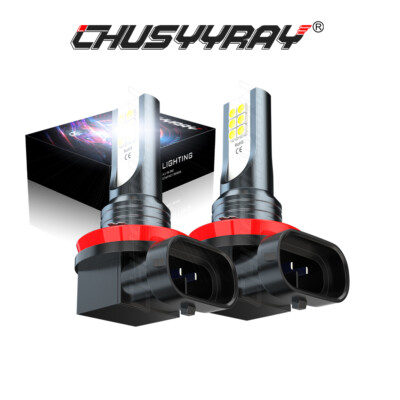 H11 LED Headlight Super Bright Bulbs LOW BEAM Conversion Kit White 6000K 2-Pack