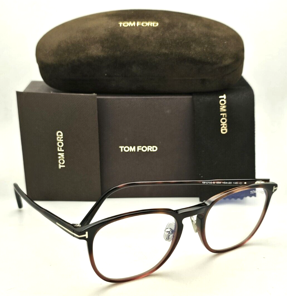 New Tom Ford Reading Glasses TF 5700-B 054 54-20 145 Red Tortoise