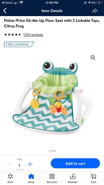 fisher price sit me up frog seat