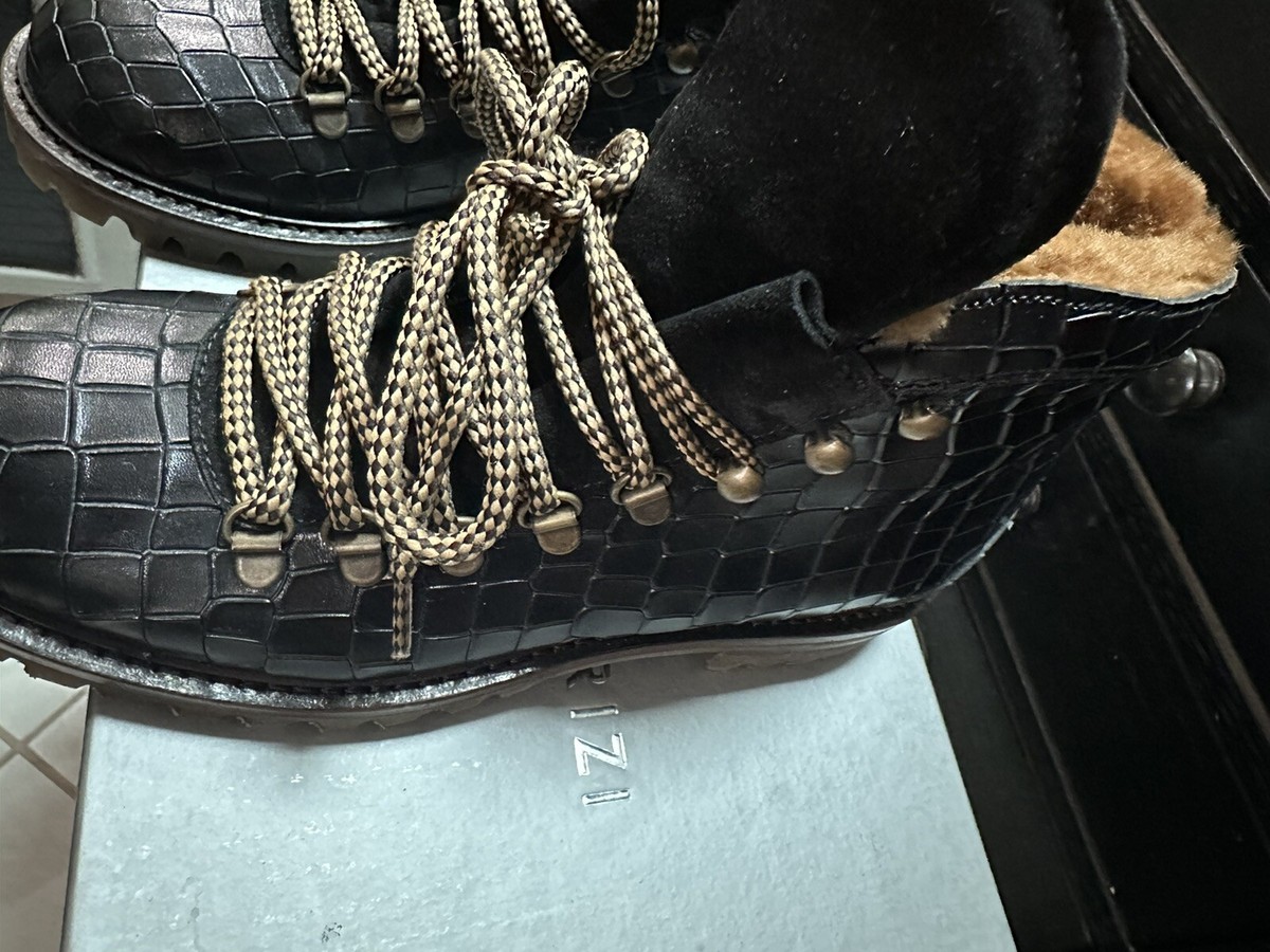 New Fine Italian boots by Antonio Maurizi with fur ANTONIO MAURIZI Olimpiadi St. Moritz Montagna Hiking Boots  main image 2
