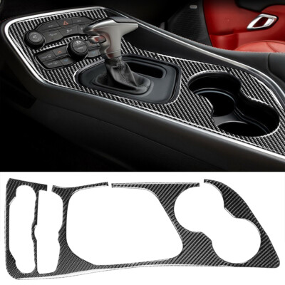 Kohlefaser Mittelkonsole Dekor verkleidung für Dodge Challenger 2015-20