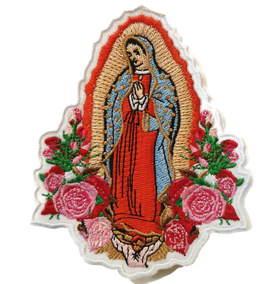 Virgin Mary Lady Guadalupe Spiritual Religious Frida Embroidered Iron On Patch