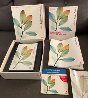 Adobe Creative Suite 2 Premium for Windows Education Disc Key Books in Box *READ