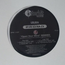 RARE PROMO OPEN YOUR MIND USURA HOUSE REMIXES 12" SINGLE VINYL RECORD