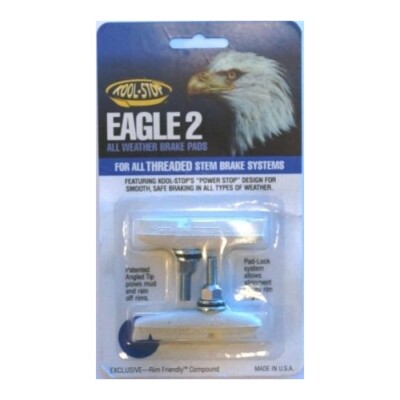 Kool Stop Eagle 2 Cantilever Brake Pads   KSE2TW / Threaded / White [2pc]
