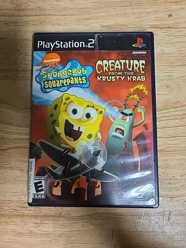 Spongebob Squarepants Creature from the Krusty Krab - Sony PlayStation 2 PS2 CIB