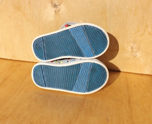 Size 5C Tiny TOMS SKATEBOARD DRISSLE GREY PASEO Sneakers Boys - Picture 8 of 9