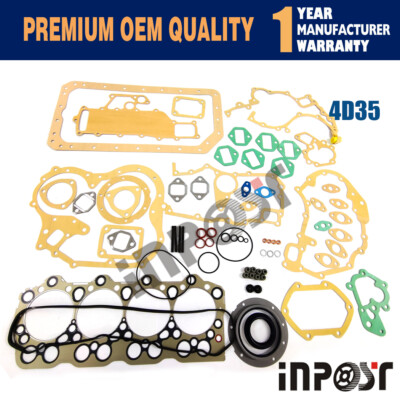 4D35 4D35T full overhaul gasket kit for Mitsubishi engine loader Kato excavator