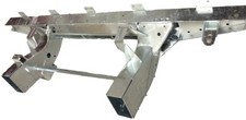LAND ROVER DEFENDER 90" GALVANISED REAR CROSSMEMBER WITH CHASSIS EXTENSIONS