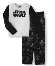 STAR WARS Boys Pajamas NWT Size M - NIP - Black and White