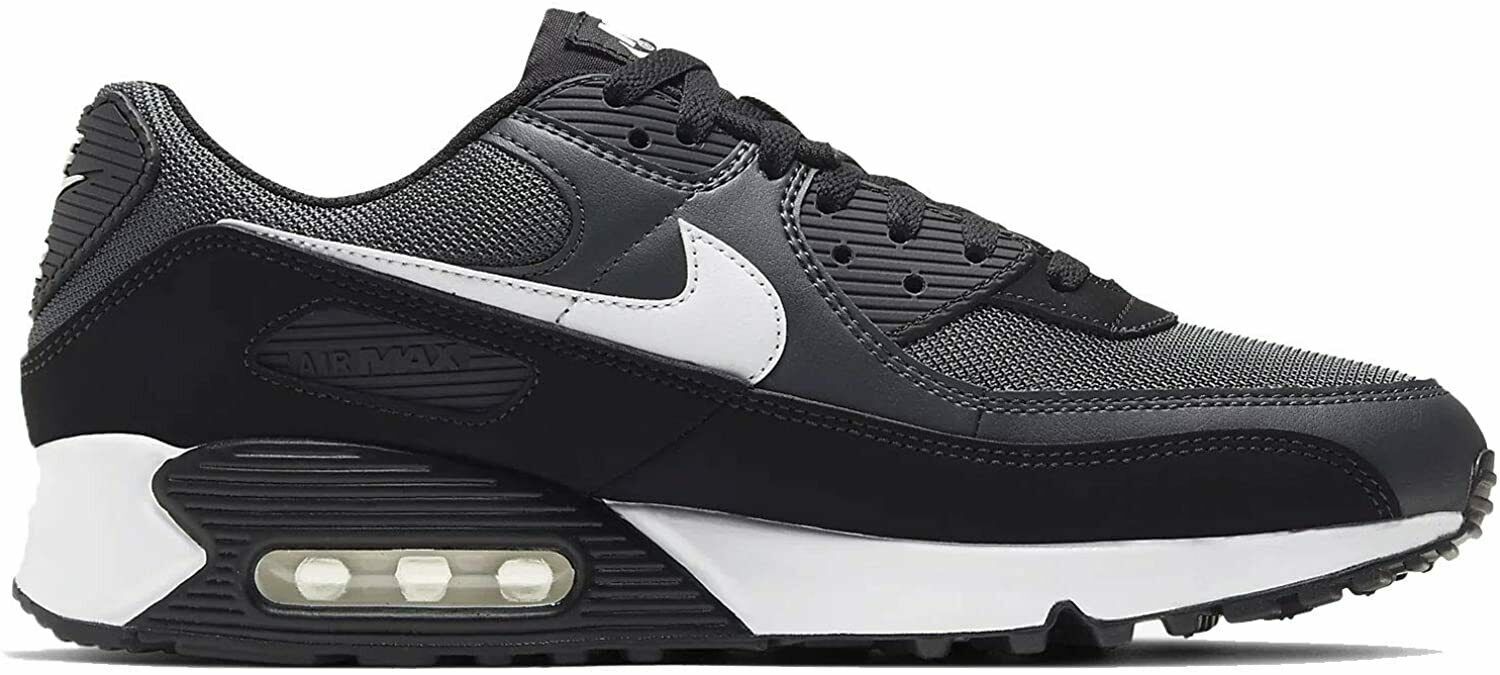 Мужские кроссовки Nike Air Max 90 Железно-серый/Бело-темно-дымчатый (CN8490 002)