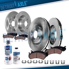 10pc Front Rear Disc Brake Rotors Ceramic Brake Pads for 2014 - 2020 Acura RLX