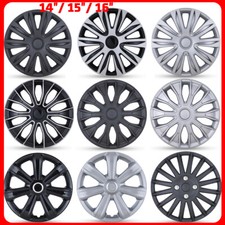14 15 16 Set Of 4 Wheel Covers Snap On For Full Hub Caps Tire Steel Rim