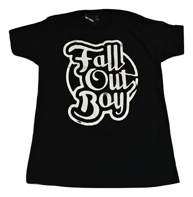 Fall Out Boy Mens FOB Distressed Print Shirt New XS, S, M, L, XL