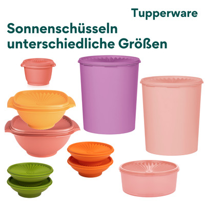 Tupperware Sonnenschüssel Servier-Schüssel Einzl. 400ml 600ml 860ml 1,3L 1,8L 4L