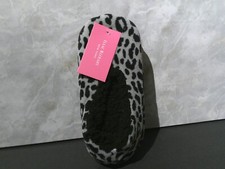Womens Black  Gray Isaac Mizrahi Slippers size M