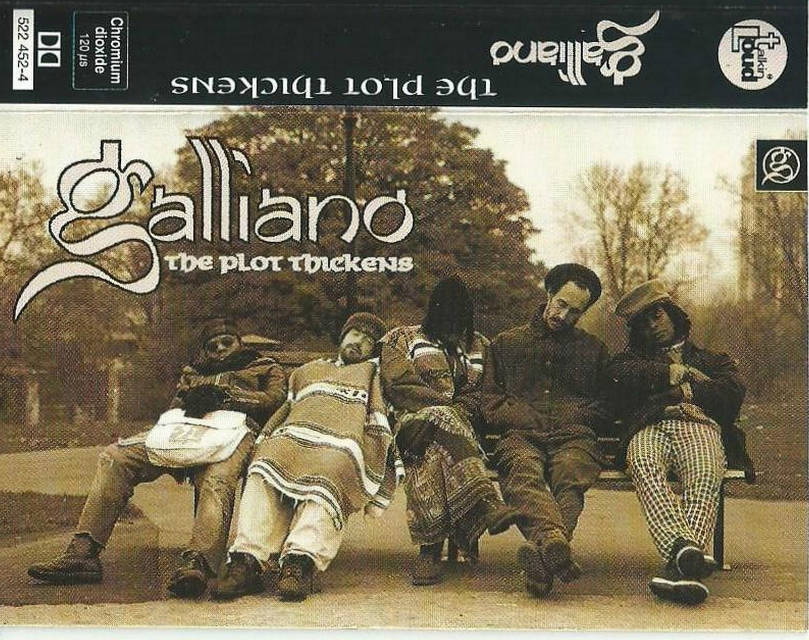 GALLIANO THE PLOT THICKENS CASSETTE ALBUM Electronic ACID JAZZ  Talkin' Loud