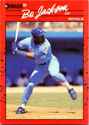 1990 Donruss #61c Bo Jackson baseball card 7GGG