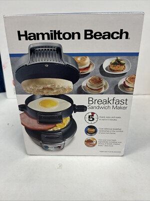 Hamilton Beach 25478R Breakfast Sandwich Maker New