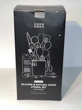 44 Piece Silicone and Wood Utensil Set Home Hero New